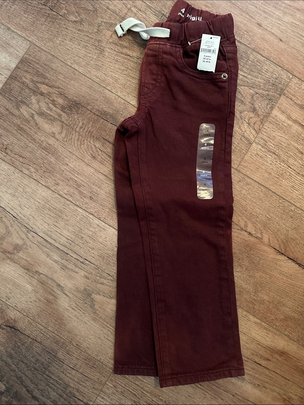 GAP Kids Burgundy Pull-On Jeans